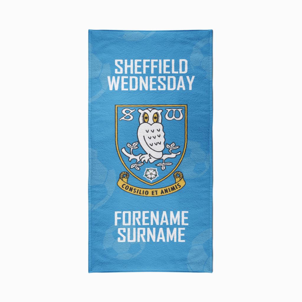 Sheffield Wednesday FC Crest Design Towel 80cm x 160cm