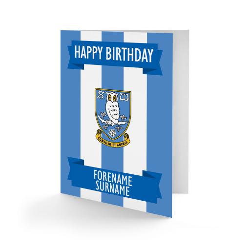 Sheffield Wednesday FC Crest Birthday Card