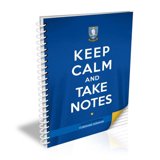 Personalised Notebook KEEP CALM Sheffield Wednesday F.C 